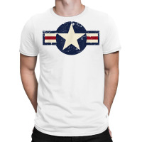 Vintage 1947 To Present Style Us Military Aviation Roundel T Shirt T-shirt | Artistshot