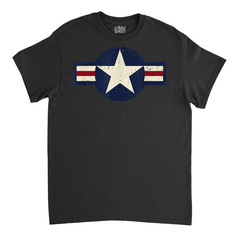 Vintage 1947 To Present Style Us Military Aviation Roundel T Shirt Classic T-shirt | Artistshot