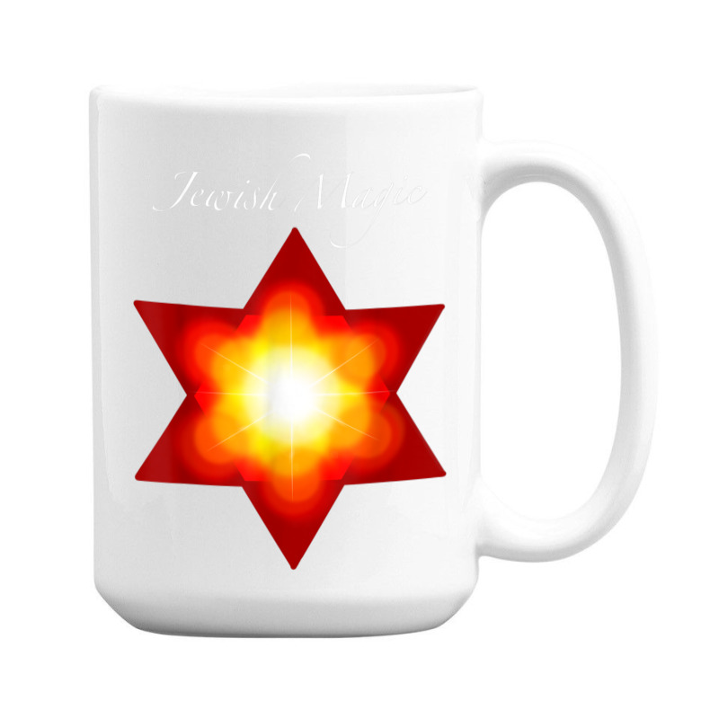 Star Of David Jewish Magic Mysticism Protection Symbol T Shirt 15 Oz Coffee Mug | Artistshot