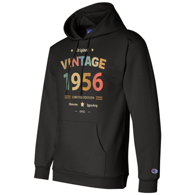 Vintage 1956 Legend 66th Birthday Awesome 66 Epic Grandma T Shirt Champion Hoodie | Artistshot