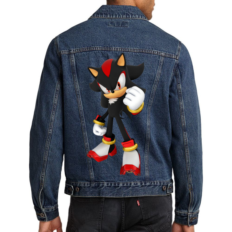 New Style 3d Super Black Hedgehog Men Denim Jacket | Artistshot