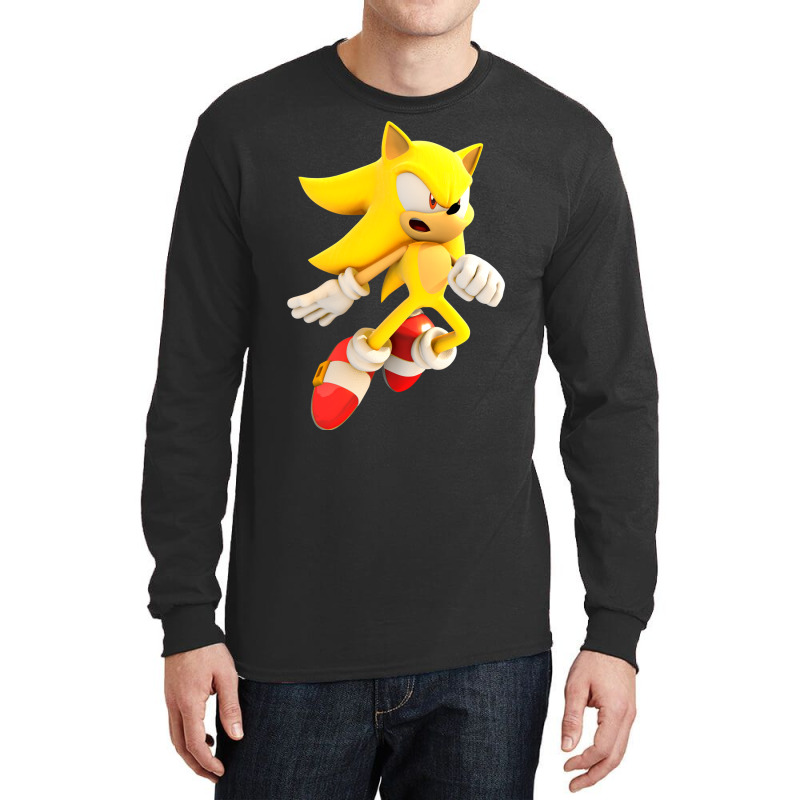 Yellow Hedgehog Jumps Aside Long Sleeve Shirts | Artistshot