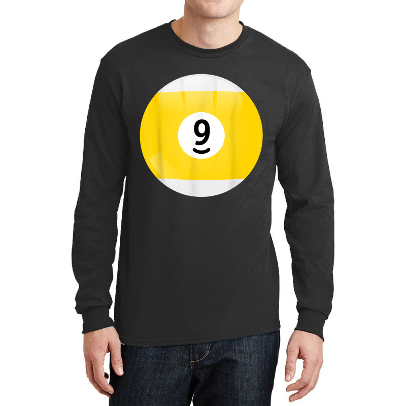 Number 9 Pool Ball, Billiard. Pool Ball T Shirt Long Sleeve Shirts | Artistshot