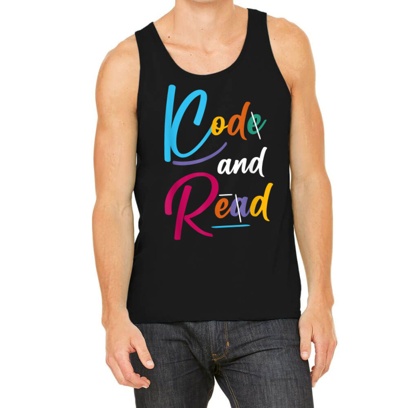 Code And Read Retro Dyslexia Learning Disability Dyslexic T Shirt Tank Top by dubrayhecallezhd | Artistshot