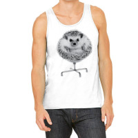 Funny Hedgehog In An Office Chair Ready For Work Fat Animal T Shirt Tank Top | Artistshot