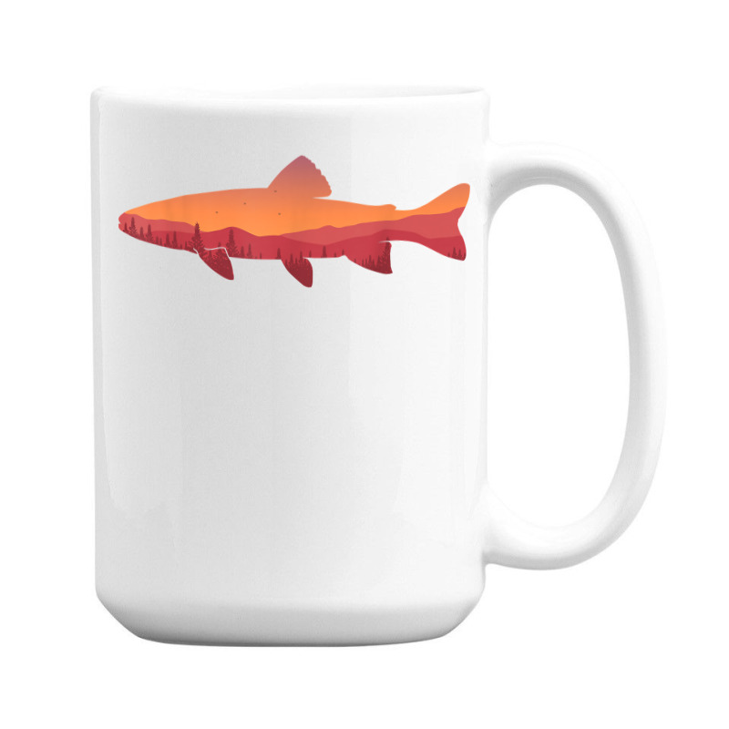 Fly Fishing Tshirt, Trout Fishing Tee, Fishing Lover T Shirt 15 Oz Coffee Mug | Artistshot