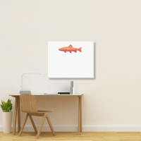 Fly Fishing Tshirt, Trout Fishing Tee, Fishing Lover T Shirt Landscape Canvas Print | Artistshot