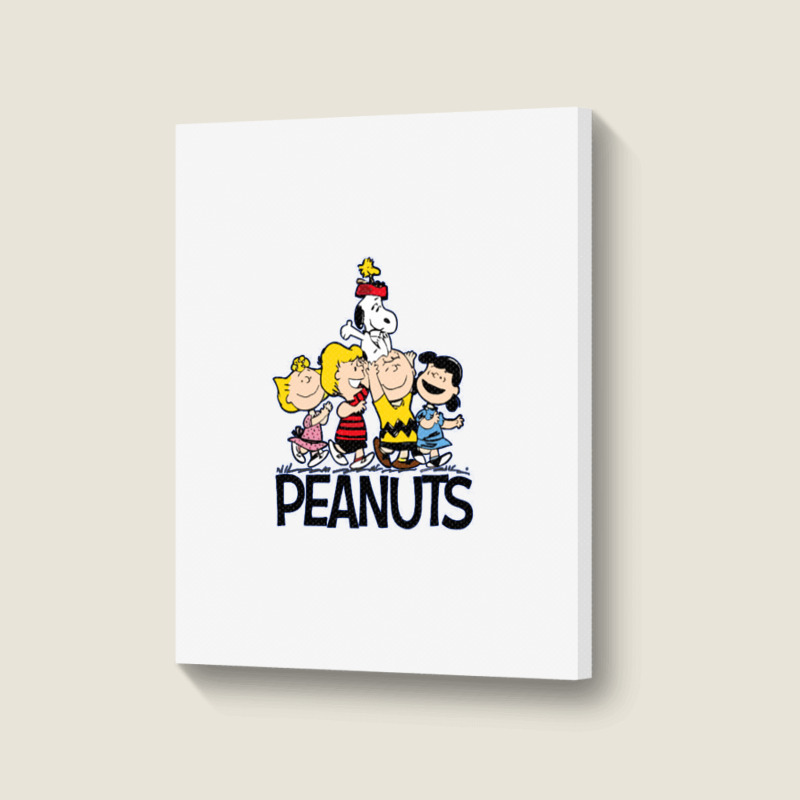 Friends Peanuts Portrait Canvas Print | Artistshot