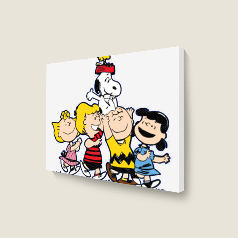 Friends Peanuts Landscape Canvas Print | Artistshot