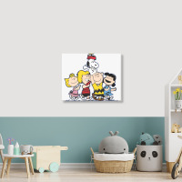 Friends Peanuts Landscape Canvas Print | Artistshot