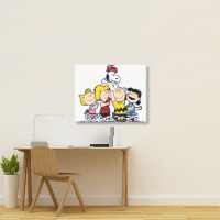 Friends Peanuts Landscape Canvas Print | Artistshot