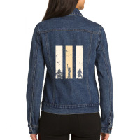 Rock Instrument Music Ladies Denim Jacket | Artistshot