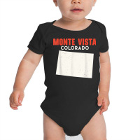 Monte Vista Colorado Usa State America Travel Coloradoan T Shirt Baby Bodysuit | Artistshot