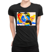 Graphic Music Thundershower Funny Gift Ladies Fitted T-shirt | Artistshot