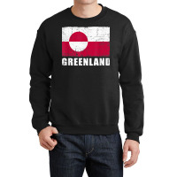 Greenland Flag Design Grunge Country Flag Greenland T Shirt Crewneck Sweatshirt | Artistshot