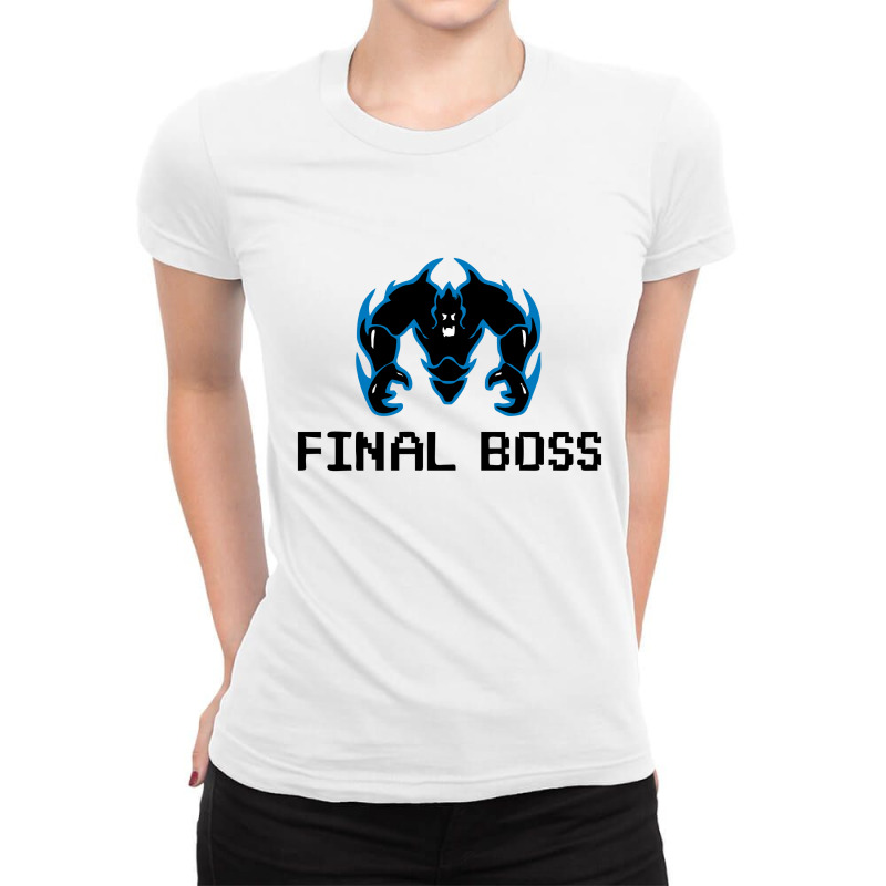 Final Boss Team Ladies Fitted T-Shirt by adanwalken | Artistshot