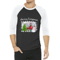 Merry Campmas 3/4 Sleeve Shirt | Artistshot