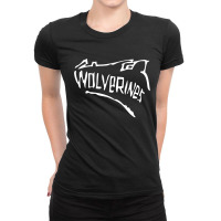 Wolverines Ladies Fitted T-shirt | Artistshot