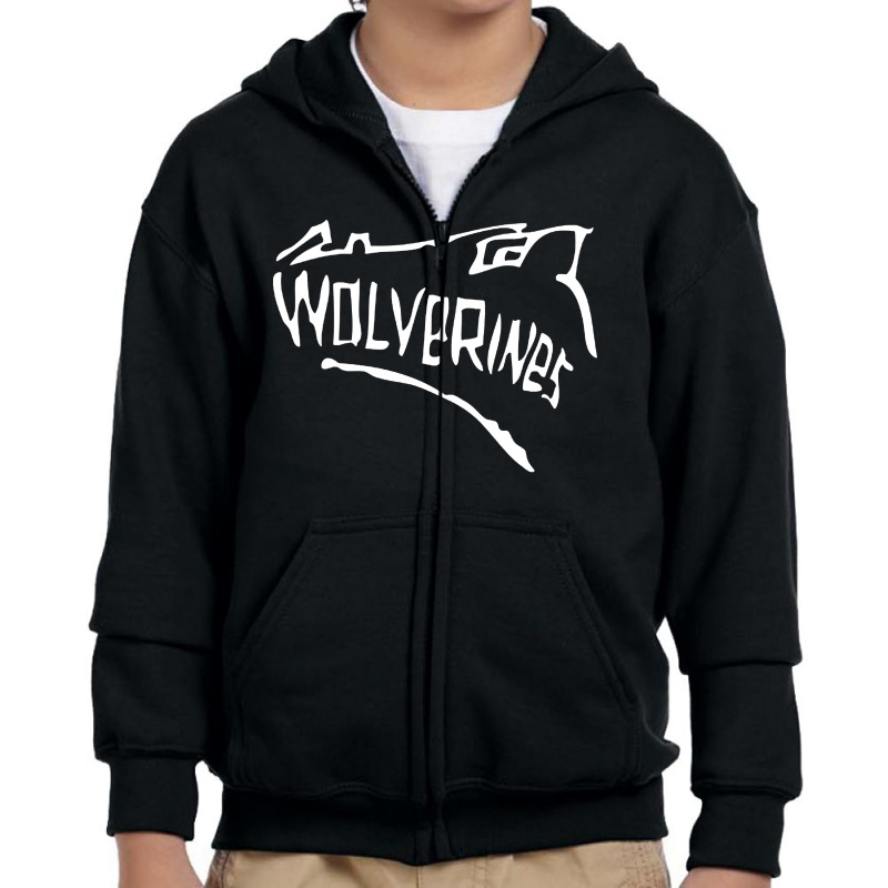 Wolverines Youth Zipper Hoodie by Parkitzs | Artistshot