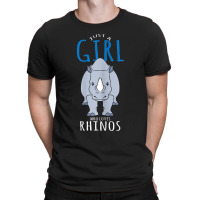 Rhino Costume Design - Just A Girl Who Loves Rhinos T-shirt | Artistshot