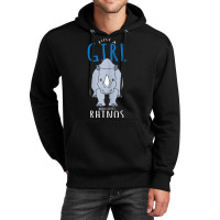 Rhino Costume Design - Just A Girl Who Loves Rhinos Unisex Hoodie | Artistshot