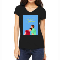 Vintage Video Games  Romantic Character Anime Women's V-neck T-shirt | Artistshot