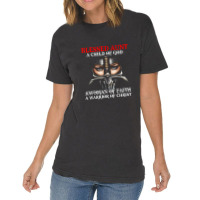 Blessed Aunt Who Is Woman A Child Warrior Of Christ Faith Vintage T-shirt | Artistshot