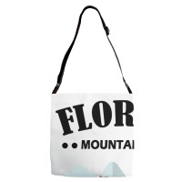 Florida Mountains, Space, Thunder, Splash (black Text),orlando Fl Adjustable Strap Totes | Artistshot