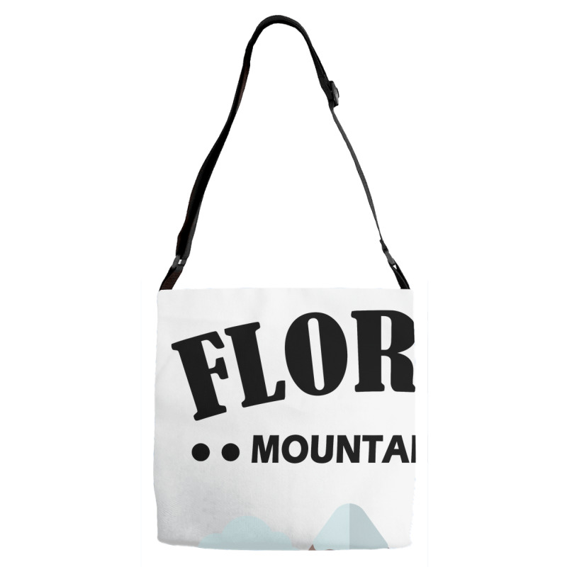 Florida Mountains, Space, Thunder, Splash (black Text),orlando Fl Adjustable Strap Totes | Artistshot