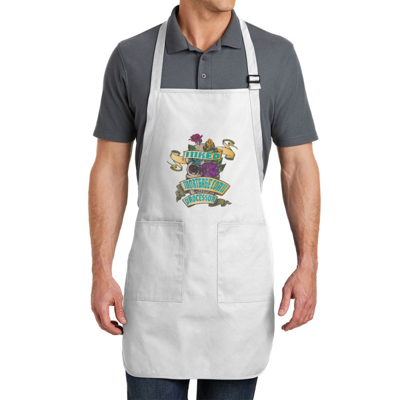 Mortgage Loan Processor Inked Skull Tattoo Backside Design T Shirt Full-length Apron | Artistshot