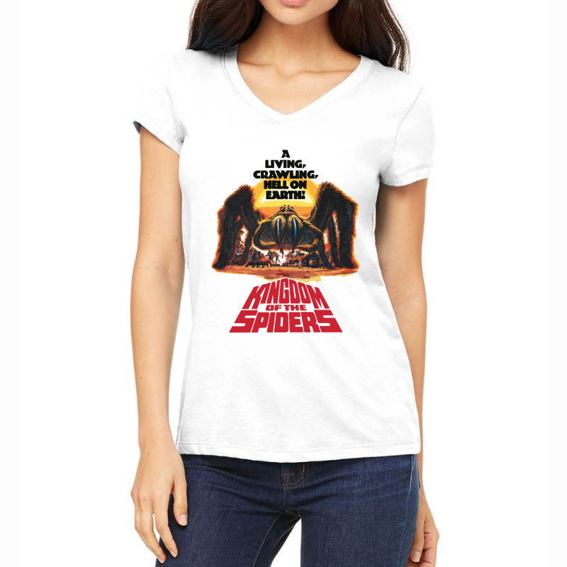 Kingdom Of The Spiders Women's V-Neck T-Shirt by Syeikh | Artistshot