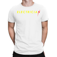 Electrician Flash Thunderbolt Funny Superhero Electricians T Shirt T-shirt | Artistshot