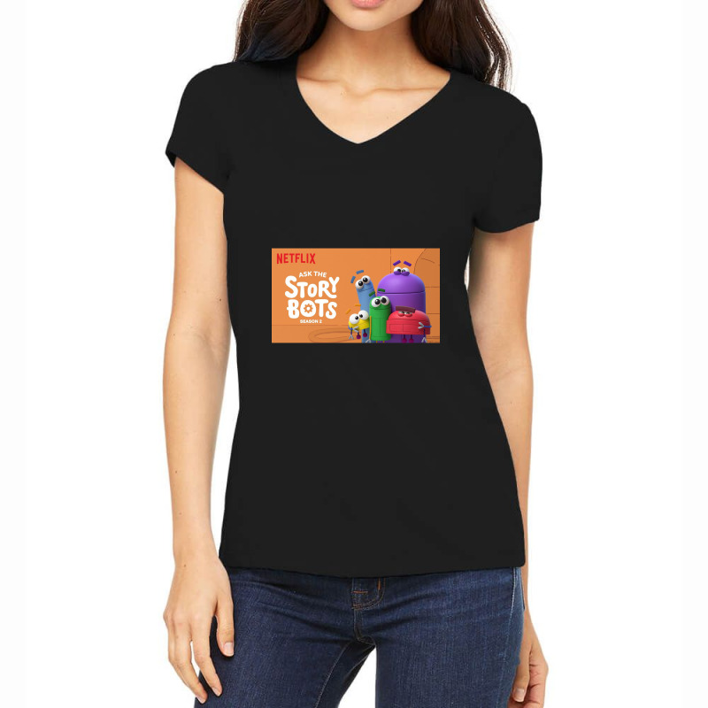 Ask The Storybots Women's V-Neck T-Shirt by bisnisharam | Artistshot