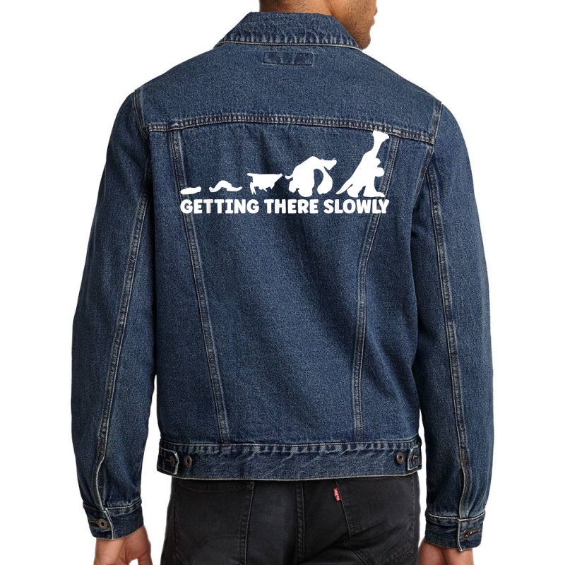 Sloth Evolution Timeline For Sloth Lover T Shirt Men Denim Jacket by riogasehzilahiy | Artistshot