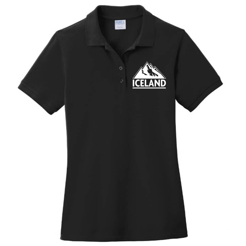 Iceland Mountain Ladies Polo Shirt by PatriciaMurray | Artistshot