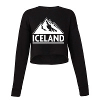 Iceland Mountain Cropped Sweater | Artistshot