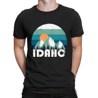 Idaho State Retro Vintage Pullover Hoodie T-shirt | Artistshot