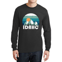 Idaho State Retro Vintage Pullover Hoodie Long Sleeve Shirts | Artistshot