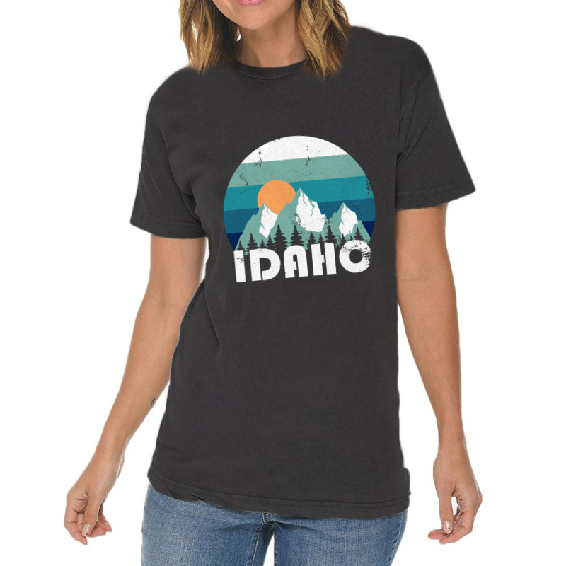 Idaho State Retro Vintage Pullover Hoodie Vintage T-shirt | Artistshot