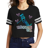 Water Ski Girl Gift For Water Skier Scorecard Crop Tee | Artistshot