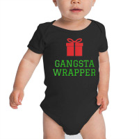 Womens Gangsta Wrapper Funny Christmas Present V Neck T Shirt Baby Bodysuit | Artistshot