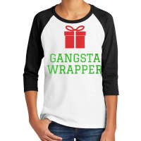 Womens Gangsta Wrapper Funny Christmas Present V Neck T Shirt Youth 3/4 Sleeve | Artistshot