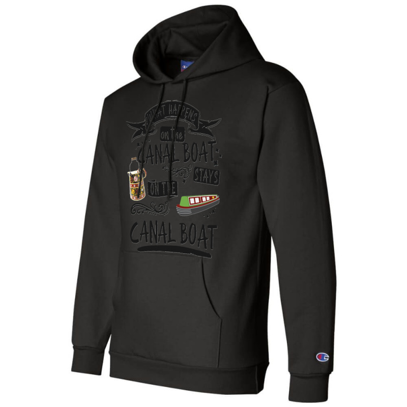 16.novelty Canal Boat Design For Narrowboat & Barge Boat Owners Long S Champion Hoodie | Artistshot