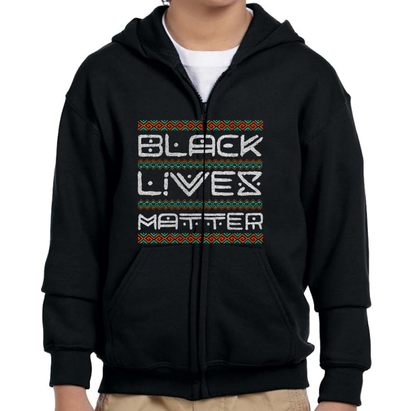 Black Lives Matter Africa Lettering Gift   Black Lives Matter Politica Youth Zipper Hoodie by loomcnultys | Artistshot