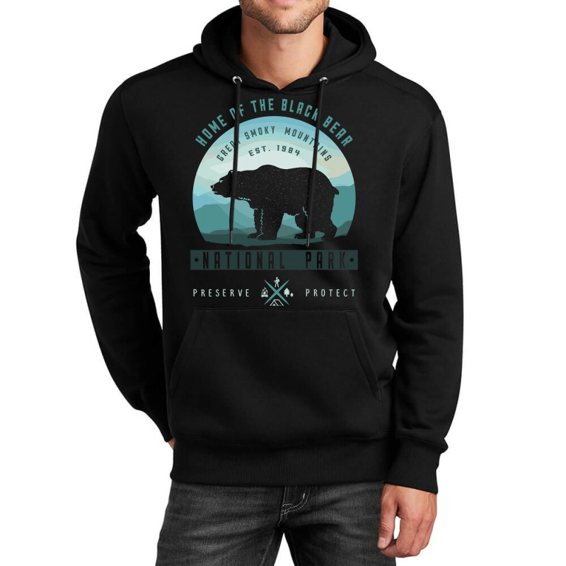 Vintage National Park Great Smoky Mountains Park Unisex Hoodie | Artistshot