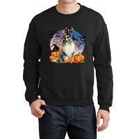 Dog Halloween Shetland Sheepdog Jack O Lantern Pumpkin Moon 57 Crewneck Sweatshirt | Artistshot