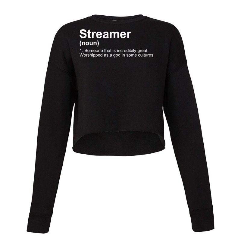 Streamer Live Steam Definition Cropped Sweater by trokeryth | Artistshot