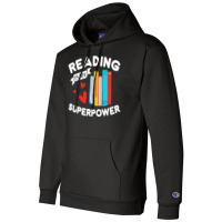 Reading Is My Superpower Design, Book Design, Book Lovers Champion Hoodie | Artistshot