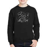 Black Lives Matter Lettering Youth Sweatshirt | Artistshot