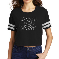 Black Lives Matter Lettering Scorecard Crop Tee | Artistshot